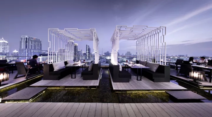 泰国天台全景餐厅&酒吧餐饮空间设计