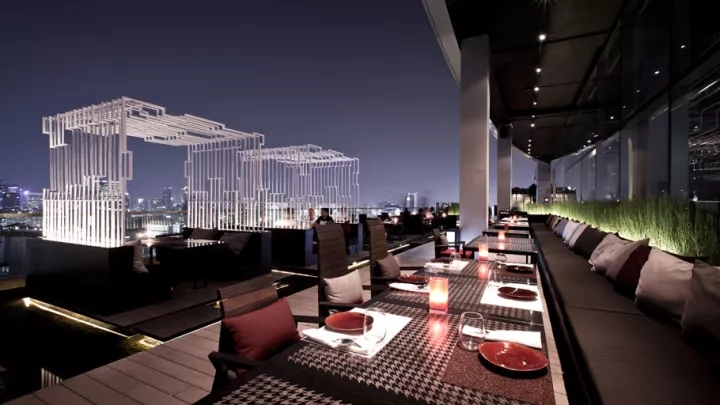 泰国天台全景餐厅&酒吧空间布局