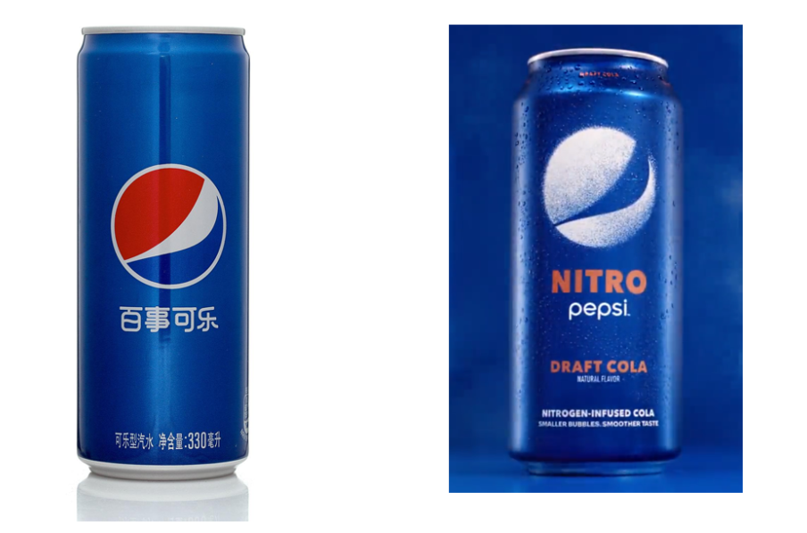 百事可乐新旧LOGO设计对比